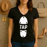 Tap Dancer Shoe Tap Dance Women's V-Neck T-Shirt thumb 3