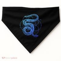 The Dharma Store Sacred Geometry Seed Of Life Snake Gift USA-Made Doggie Bandana thumb 0
