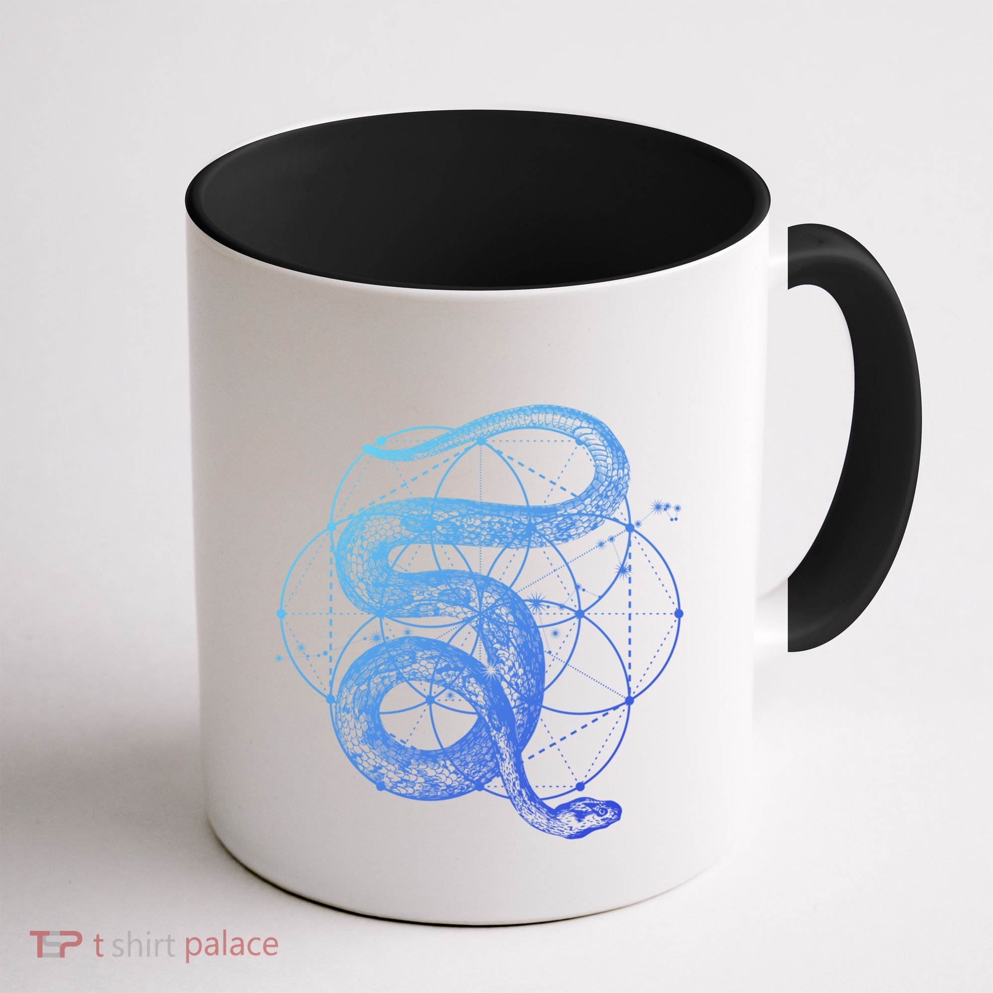 The Dharma Store Sacred Geometry Seed Of Life Snake Gift Coffee Mug