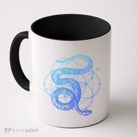 The Dharma Store Sacred Geometry Seed Of Life Snake Gift Coffee Mug thumb 0