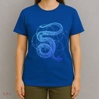 The Dharma Store Sacred Geometry Seed Of Life Snake Gift T-Shirt thumb 4