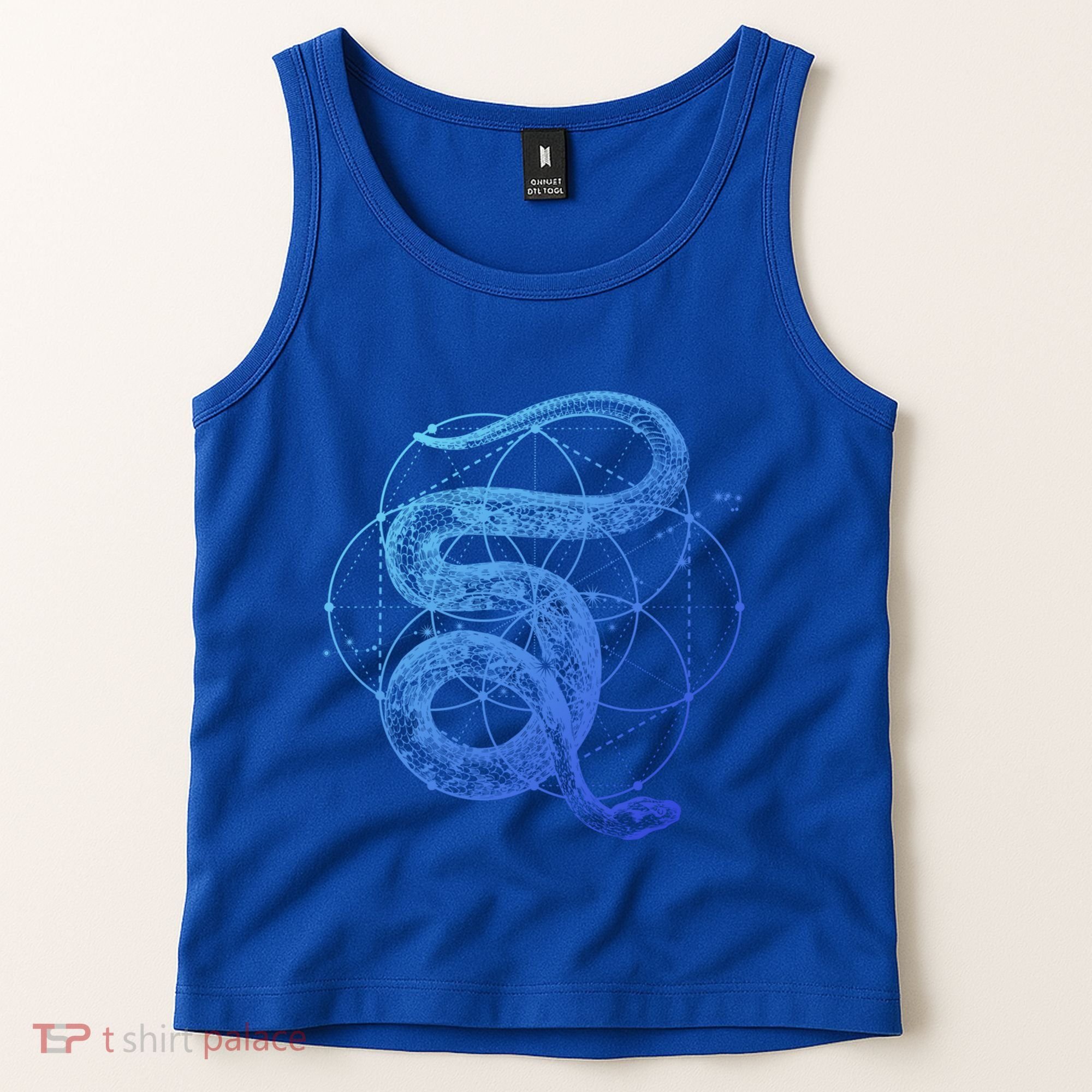 The Dharma Store Sacred Geometry Seed Of Life Snake Gift Tank Top