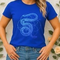 The Dharma Store Sacred Geometry Seed Of Life Snake Gift Women's T-Shirt thumb 2