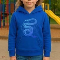 The Dharma Store Sacred Geometry Seed Of Life Snake Gift Kids Hoodie thumb 3