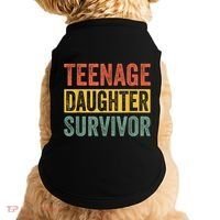 Teenage Daughter Survivor Funny Parenting Gift Doggie Tank thumb 0