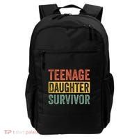 Teenage Daughter Survivor Funny Parenting Gift Backpack thumb 0