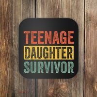 Teenage Daughter Survivor Funny Parenting Gift Coaster thumb 0