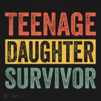 Teenage Daughter Survivor Funny Parenting Gift Polo thumb 3