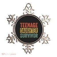Teenage Daughter Survivor Funny Parenting Gift Ornament thumb 0