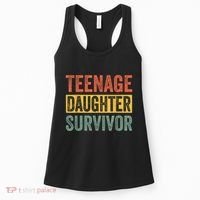 Teenage Daughter Survivor Funny Parenting Gift Women's Tank Top thumb 0