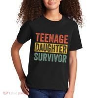 Teenage Daughter Survivor Funny Parenting Gift Kids T-Shirt thumb 2