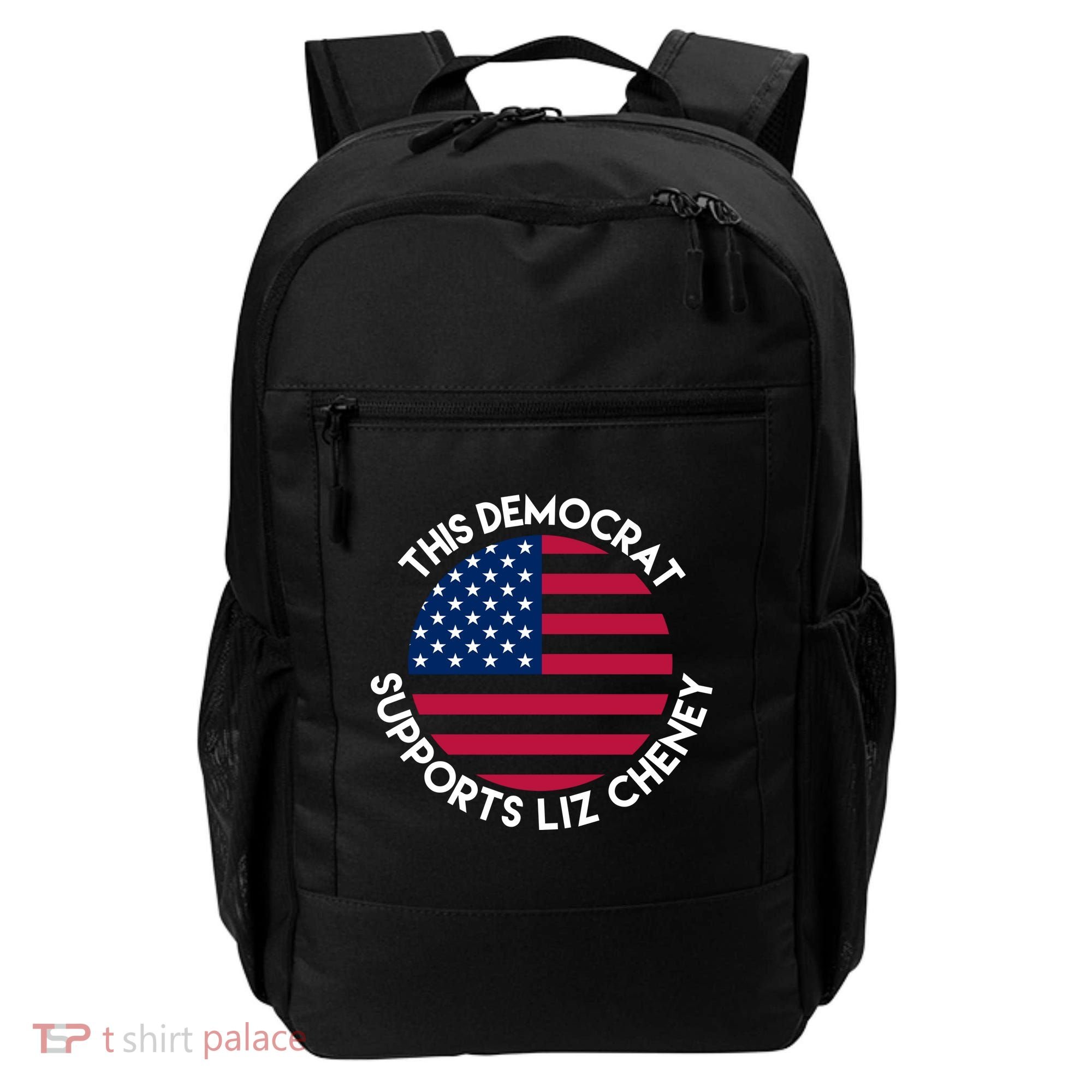 This Democrat Supports Liz Cheney Funny Election Backpack