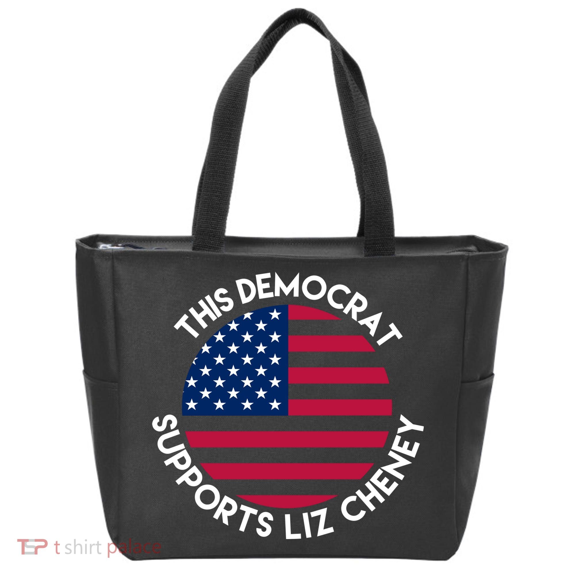This Democrat Supports Liz Cheney Funny Election Tote Bag