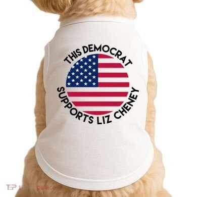 This Democrat Supports Liz Cheney Funny Election Doggie Tank