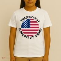 This Democrat Supports Liz Cheney Funny Election T-Shirt thumb 4