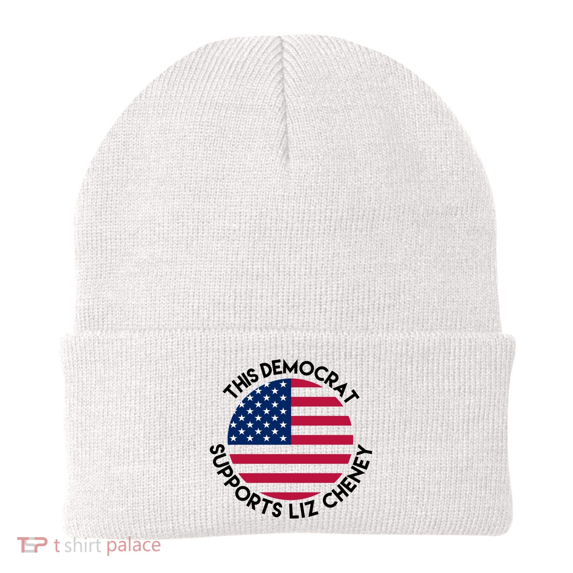 This Democrat Supports Liz Cheney Funny Election Beanie