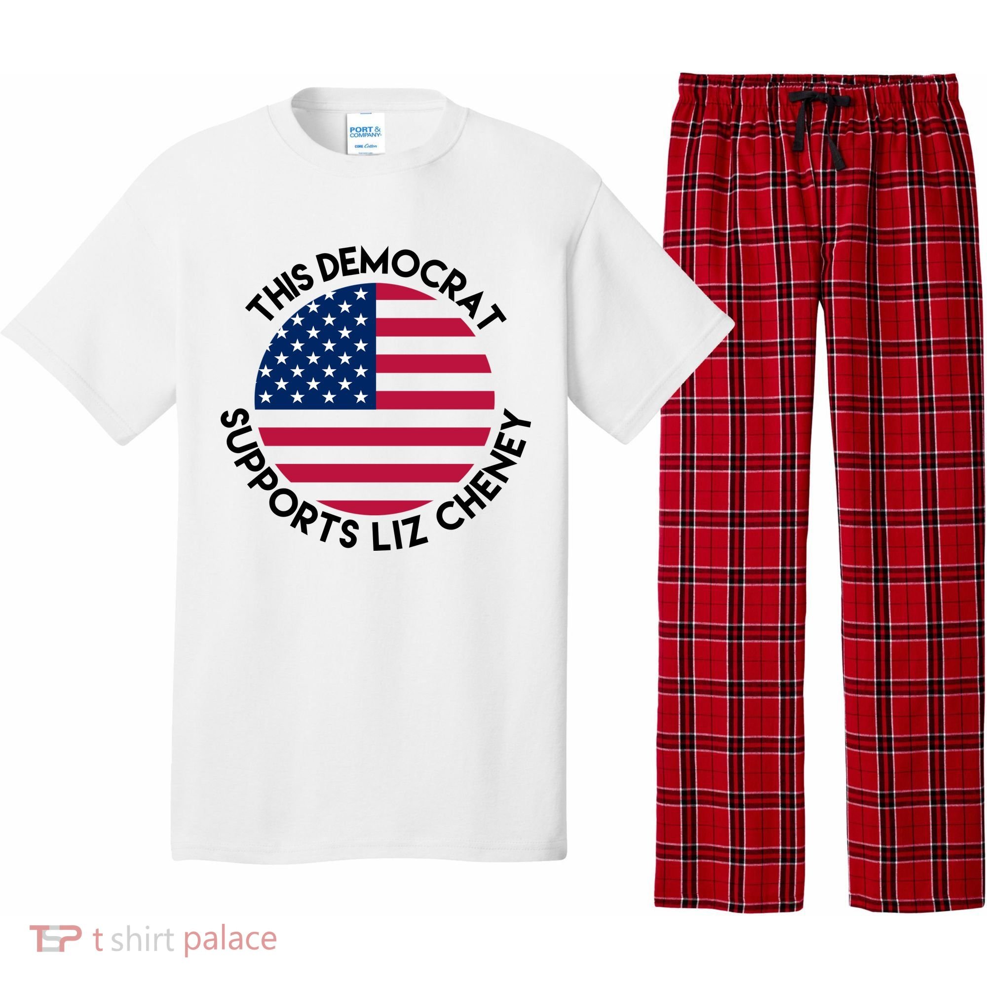 This Democrat Supports Liz Cheney Funny Election Pajama Set
