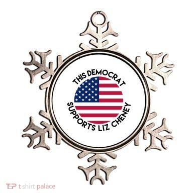 This Democrat Supports Liz Cheney Funny Election Ornament