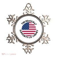 This Democrat Supports Liz Cheney Funny Election Ornament thumb 0
