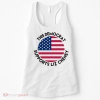 This Democrat Supports Liz Cheney Funny Election Women's Tank Top thumb 0
