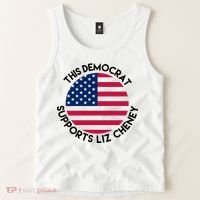 This Democrat Supports Liz Cheney Funny Election Tank Top thumb 2