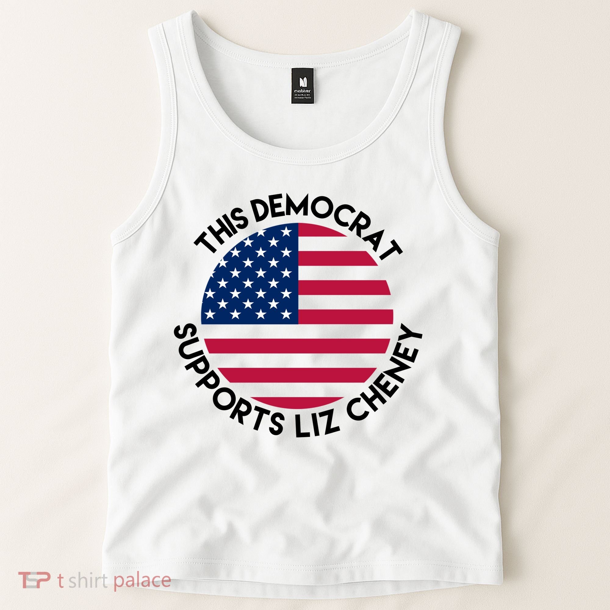 This Democrat Supports Liz Cheney Funny Election Tank Top