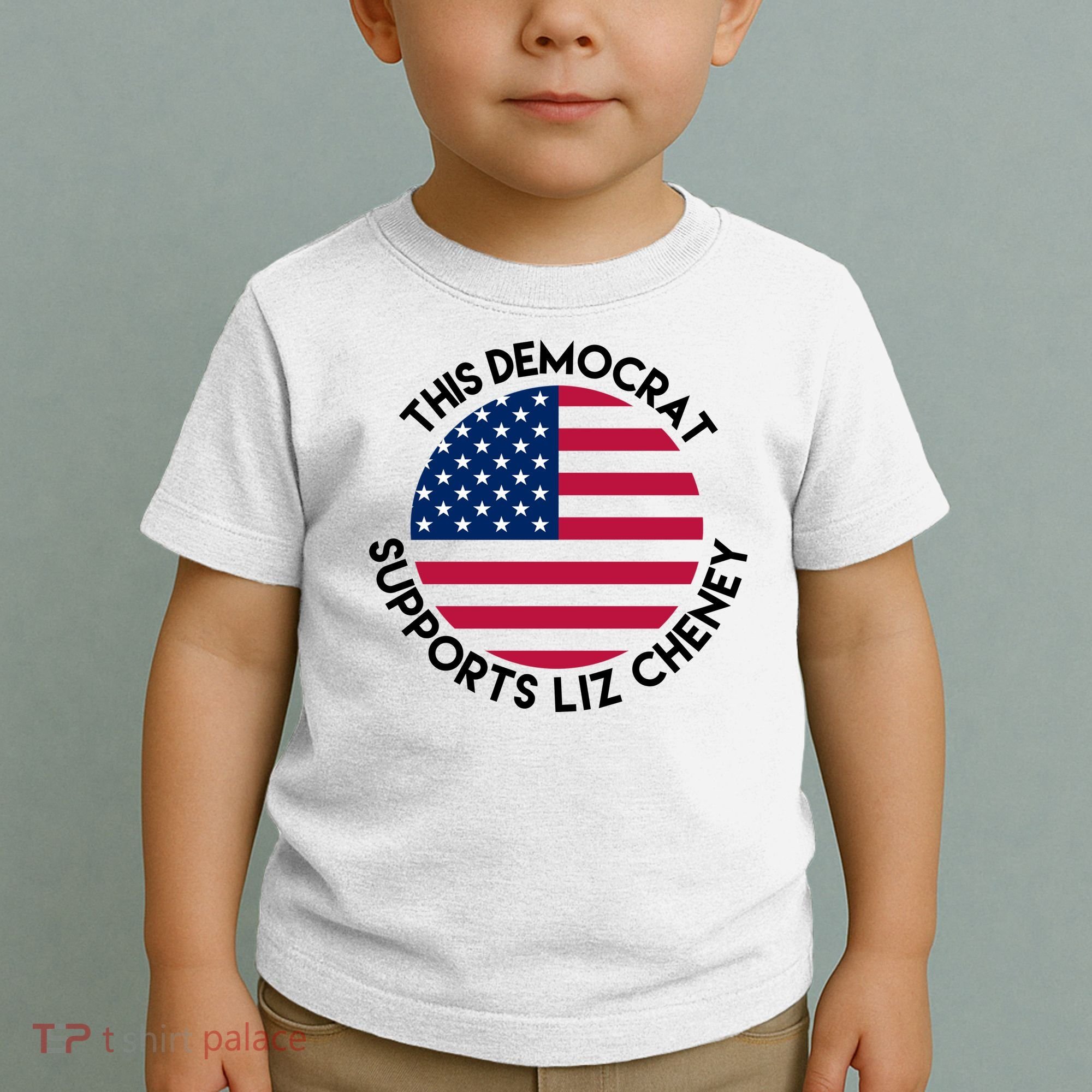 This Democrat Supports Liz Cheney Funny Election Toddler T-Shirt