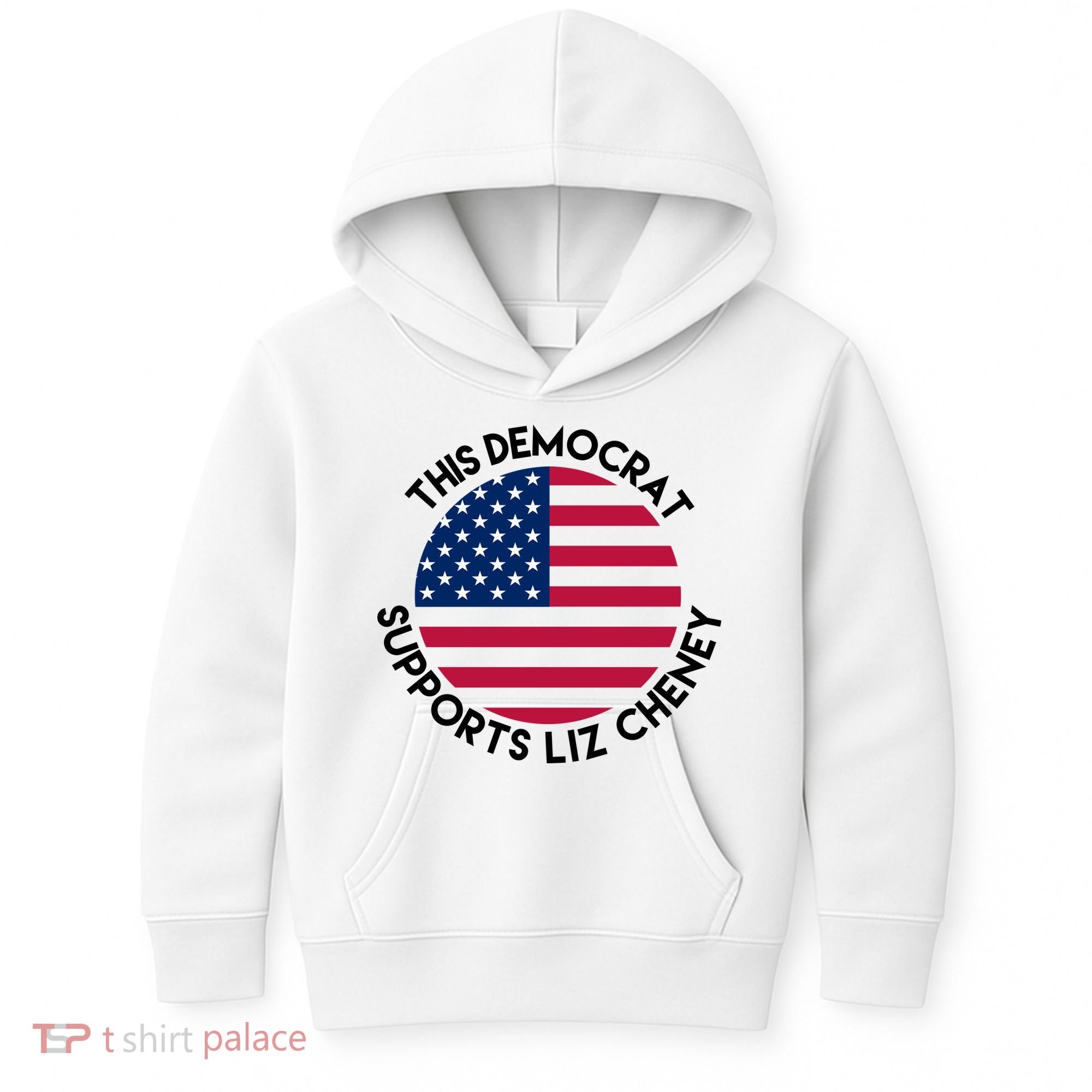 This Democrat Supports Liz Cheney Funny Election Kids Hoodie