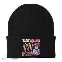Test Day STAAR Teacher Don't Stress Do Your Best Beanie thumb 0