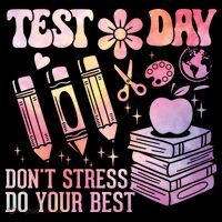 Test Day STAAR Teacher Don't Stress Do Your Best Women's Hoodie thumb 2