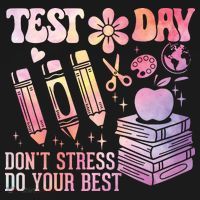 Test Day STAAR Teacher Don't Stress Do Your Best Women's Tank Top thumb 5
