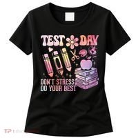 Test Day STAAR Teacher Don't Stress Do Your Best Women's T-Shirt thumb 0