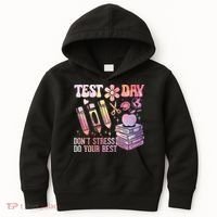 Test Day STAAR Teacher Don't Stress Do Your Best Kids Hoodie thumb 0