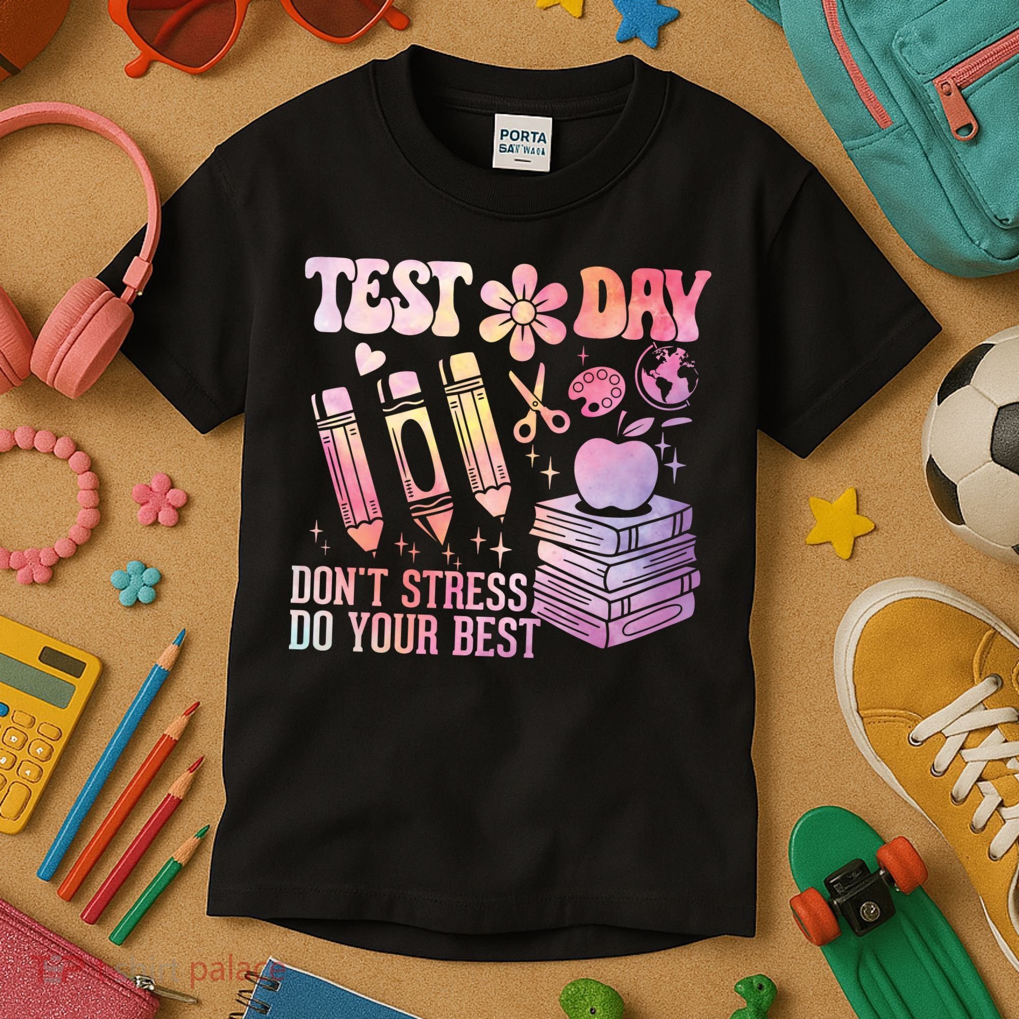 Test Day STAAR Teacher Don't Stress Do Your Best Kids T-Shirt