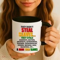 They Didnt Steal Slaves Black History Month Coffee Mug thumb 3