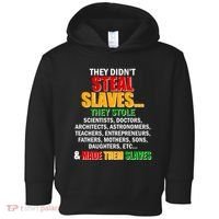 They Didnt Steal Slaves Black History Month Toddler Hoodie thumb 0