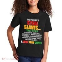 They Didnt Steal Slaves Black History Month Kids T-Shirt thumb 2