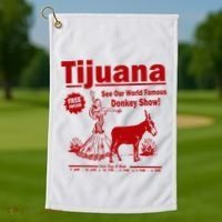 Tijuana Donkey Show Essential Golf Towel thumb 1