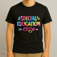 Tie Dye Special Education Crew Sped Squad Special Ed Teacher T-Shirt thumb 3