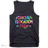 Tie Dye Special Education Crew Sped Squad Special Ed Teacher Tank Top thumb 0