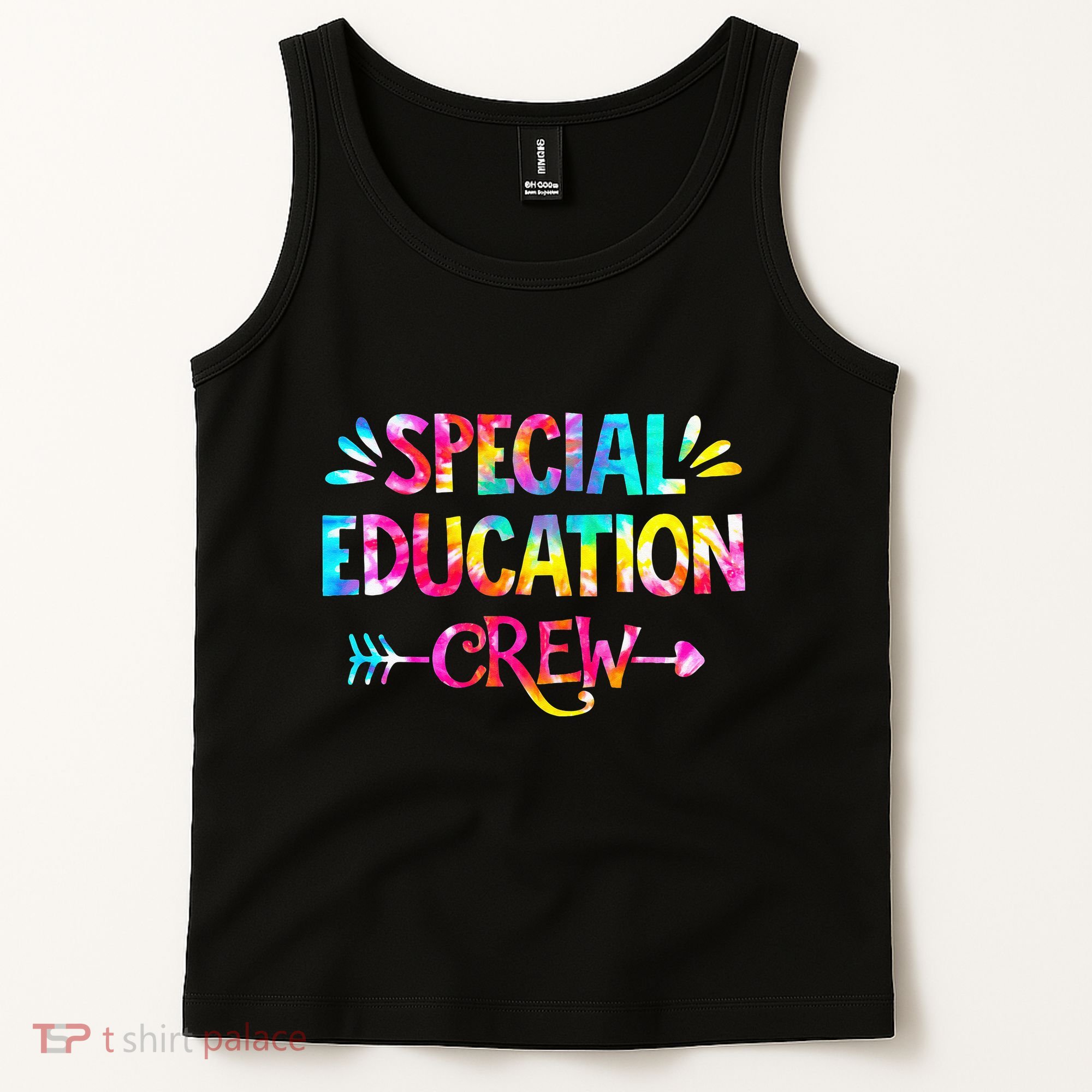 Tie Dye Special Education Crew Sped Squad Special Ed Teacher Tank Top