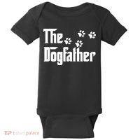 The Dogfather Shirt Dad Fathers Day Gift Dog Lover Baby Bodysuit thumb 0