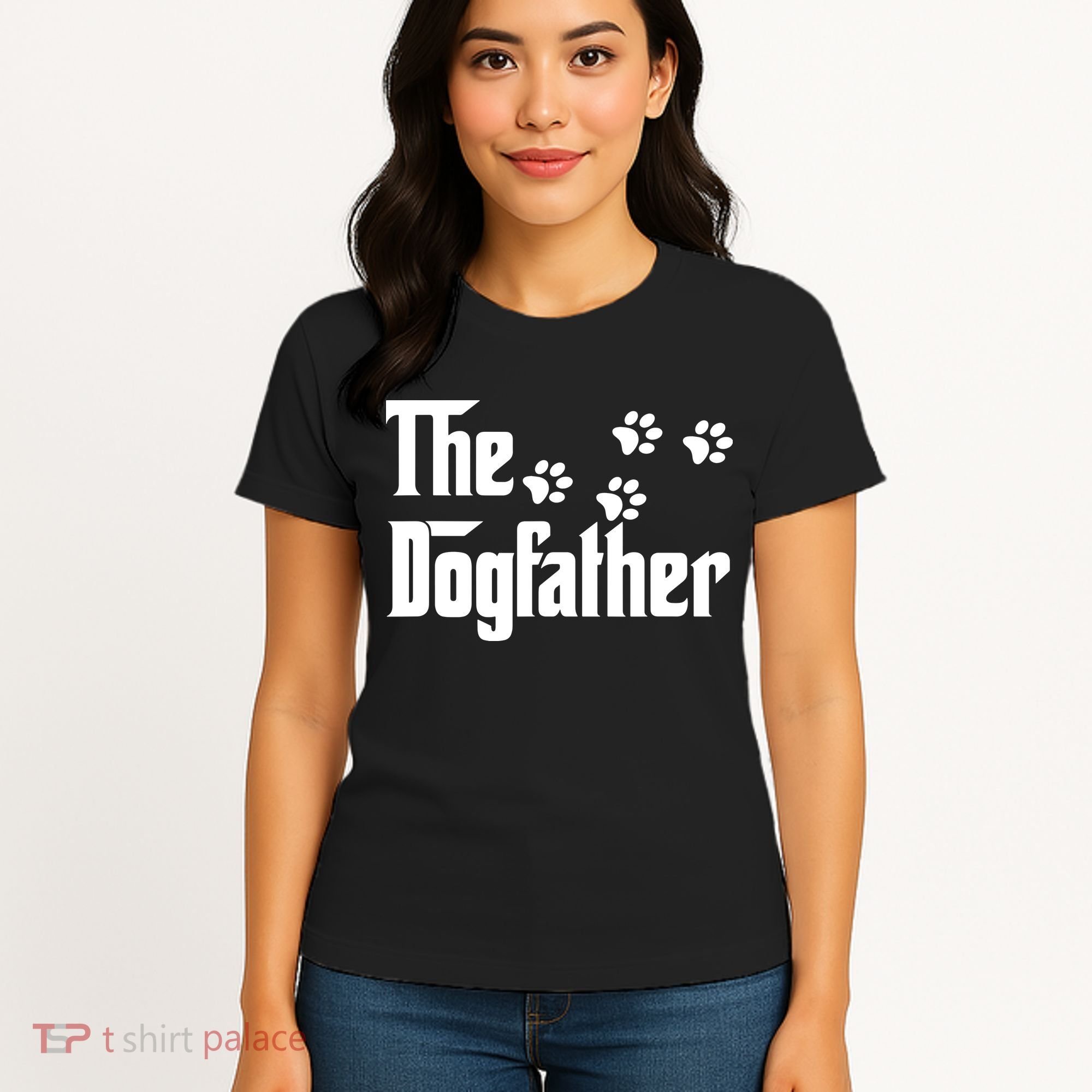The Dogfather Shirt Dad Fathers Day Gift Dog Lover Women's T-Shirt