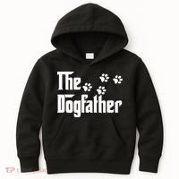 The Dogfather Shirt Dad Fathers Day Gift Dog Lover Kids Hoodie thumb 0