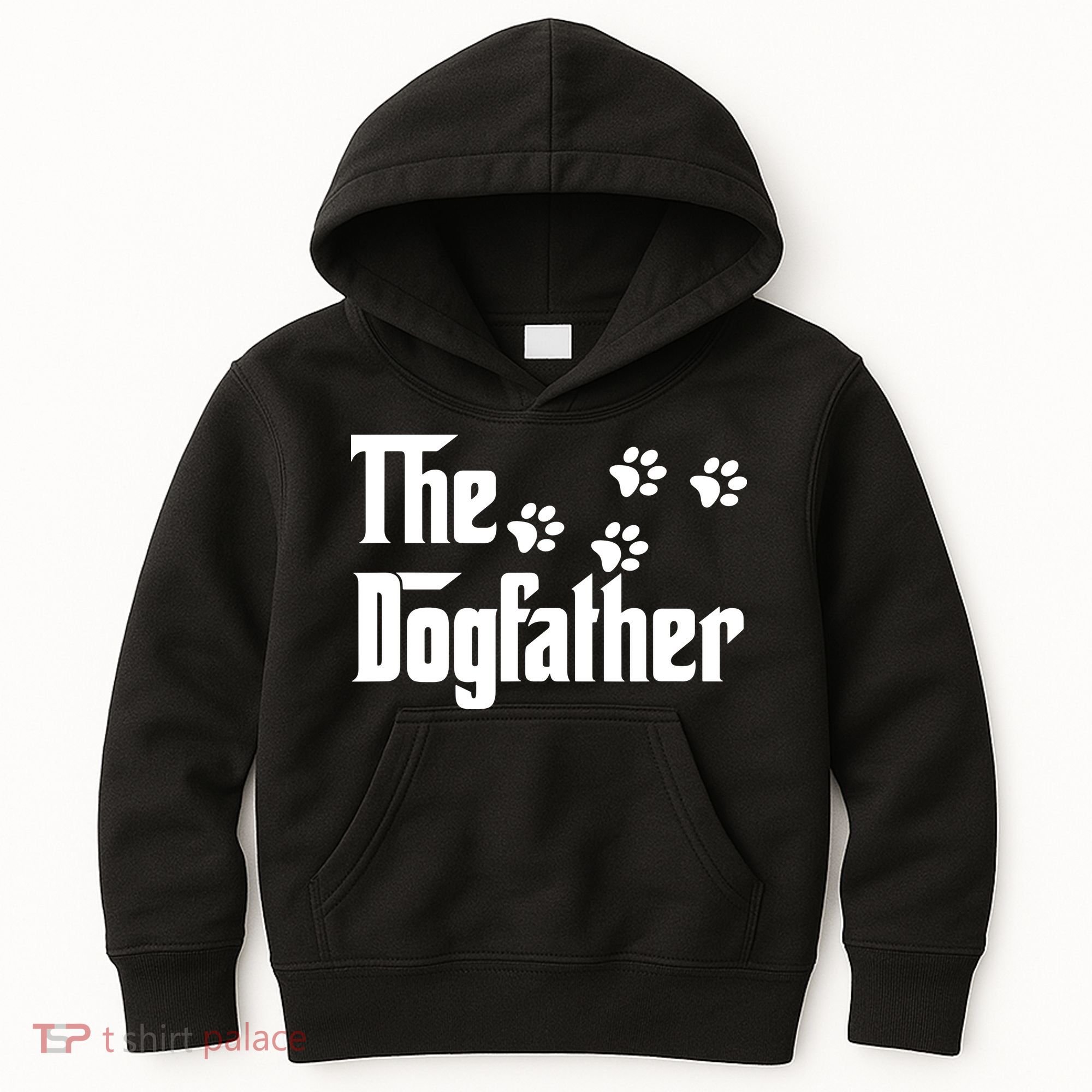 The Dogfather Shirt Dad Fathers Day Gift Dog Lover Kids Hoodie