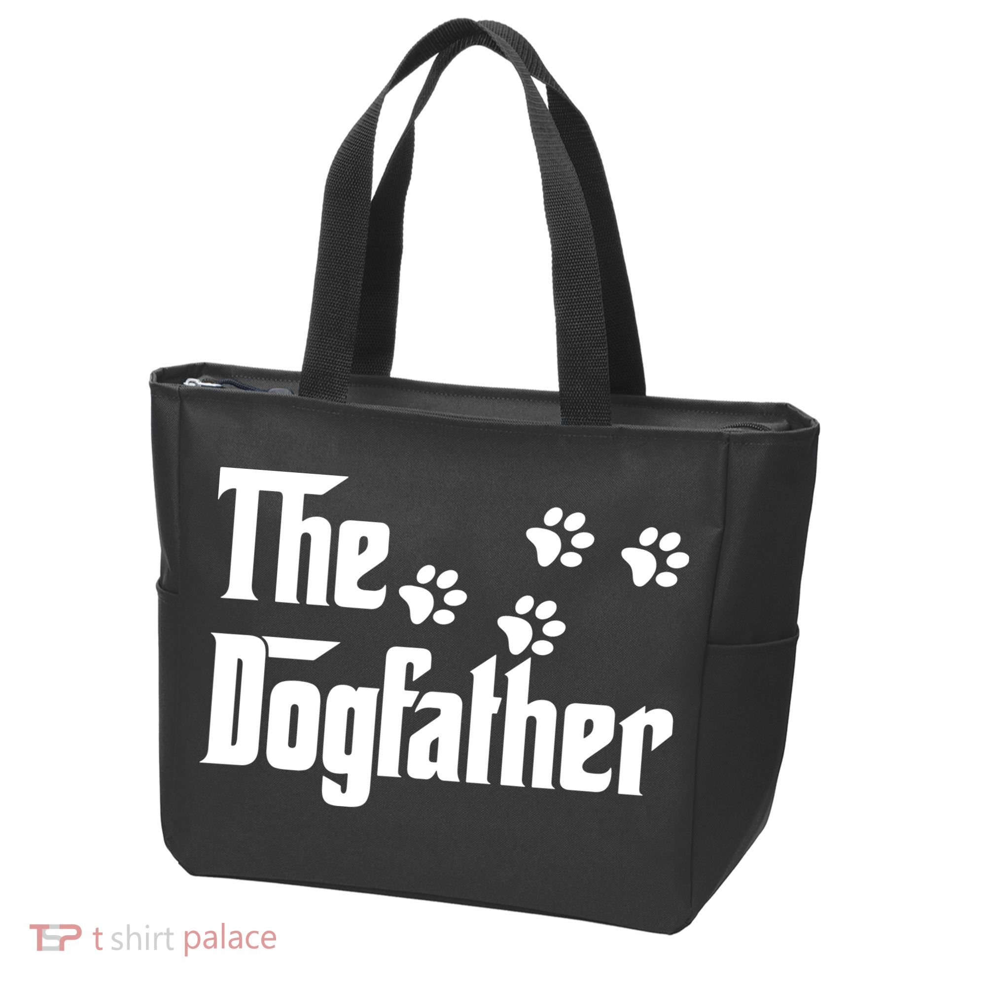 The Dogfather Shirt Dad Fathers Day Gift Dog Lover Tote Bag