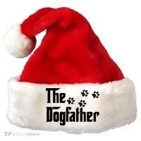 The Dogfather Shirt Dad Fathers Day Gift Dog Lover Santa Hat thumb 0