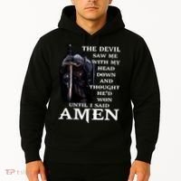 The Devil Saw Me With My Head Down And Thought He'd Won Until I Said Amen Hoodie thumb 2