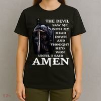 The Devil Saw Me With My Head Down And Thought He'd Won Until I Said Amen T-Shirt thumb 4