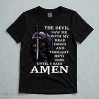 The Devil Saw Me With My Head Down And Thought He'd Won Until I Said Amen T-Shirt thumb 5